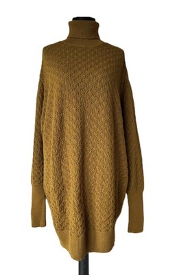 Gottseidank  Lang Pullover Tunika Strickkleid Gr.M  100 % merinowolle