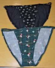 2 NWT Black Foil String Bikini Victoria's Secret Pink Panty Lot XL XLarge