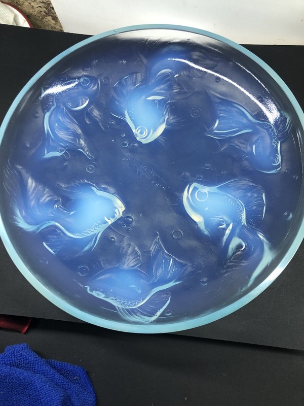 SABINO GOLDFISH BOWL 1920’s Art Deco  N.R.  9 3/4”