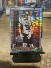 2025 Topps Chrome NFL Drake London Pulsar Refractor #12 - Atlanta Falcons
