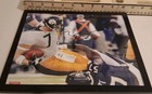 Bart Scott #57 8.5"x10.5" Autographed Framed Picture Sacking Big Ben, See Pics — photo 2