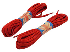 Vintage Dr. Doc Martens Boot Laces New British Made Round Laces Red Lot of 2