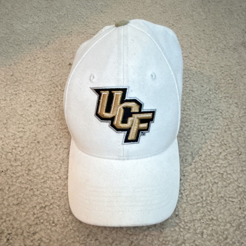 TkeFex UCF Knights Adjustable Strapback Cap White/Black/Gold