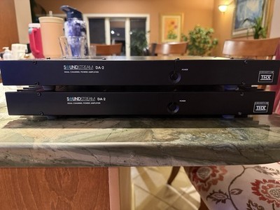(2) Soundstream DA-2 2-Channel THX Certified 1U Rack-Mount Analog Amps Black