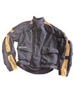 Joe Rocket Ballistic Series Black / Yellow Motorcycle Padded Jacket Size S Small