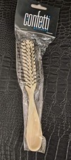 New NOS Vintage Nylon Bristle Hair brush with Ivory Plastic handle Marianna Ind.