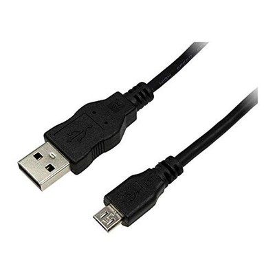 Logilink CU0059 USB 2.0 Type-A Male to Micro Type-B Male Cable, 3 Meter Length,
