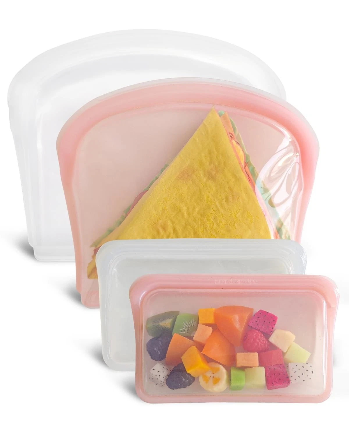 Reusable Silicone Storage Bags, 4Pack Snack Sandwich Sandwich Bags, Endurable...
Opens in a new wind