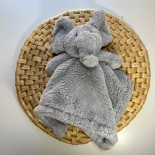 Gray Elephant Plush Baby Lovey Blanket Security Toy Comfort Cuddle Soft