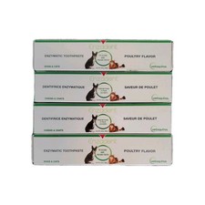 4 Pk Enzadent Enzymatic Toothpaste For Dogs And Cats 3.2 Oz Poultry Flavor