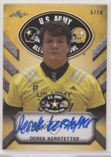 2017 Leaf Metal US Army All-American Bowl Yellow 5/10 Derek Kerstetter Auto 2u6