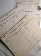 SPI Game Adventure Record Sheet 1981 & Star Wanderer's 