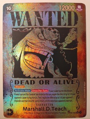 Marshall.D.Teach (Wanted Poster) SR Emperors in the New World OP09-093 NM Proxy