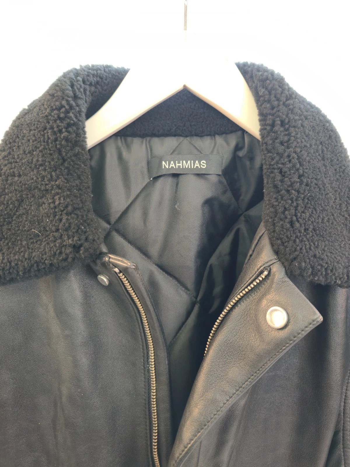 Nahmias Leather Carperent Jacket - M - product detail image 3
