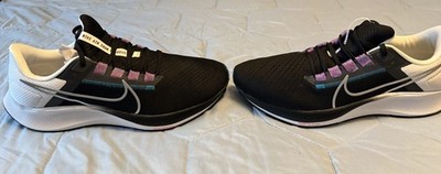 Nike Air Zoom Pegasus Men's Running Shoes Black White Blue Mesh Low Top