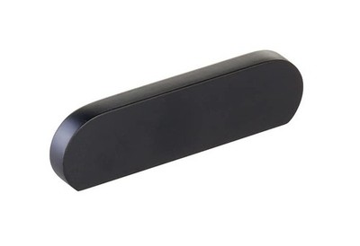 Schaub 10041-MB Cafe Pull, Modern Oval, Matte Black, 3'' C-C