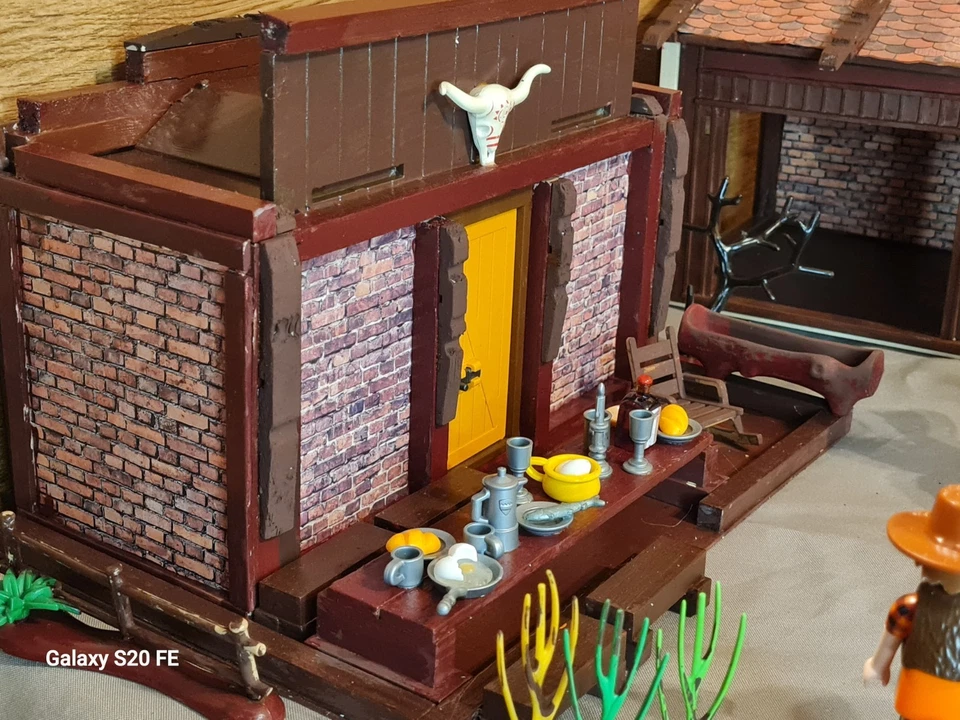 PLAYMOBIL CUSTOM SNAKE RIVER RANCH MIT LICHT UNIKAT - Bild 4 von 4