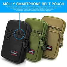 Universal Outdoor Army Mobile Phone Pouch Holster Case Bag Holder Belt Hiking