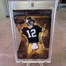 Panini 2025 Silhouette Terry Bradshaw #4 Steelers Super Bowl XIV Insert