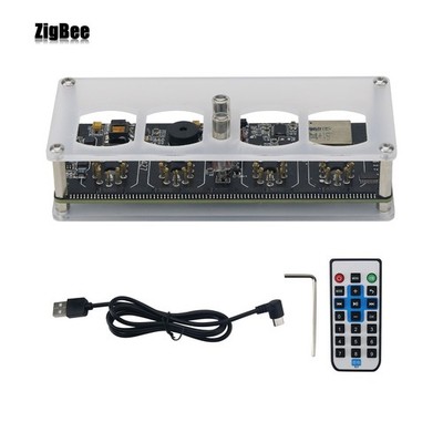 EI427 | QS27 4-Bit Glow Tube Clock Plug-in Type Nixie Tube Clock Base