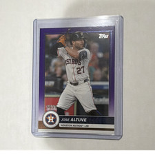 Topps Purple Parallel #58 Jose Altuve 2026 Flagship Houston Astros Baseball Card