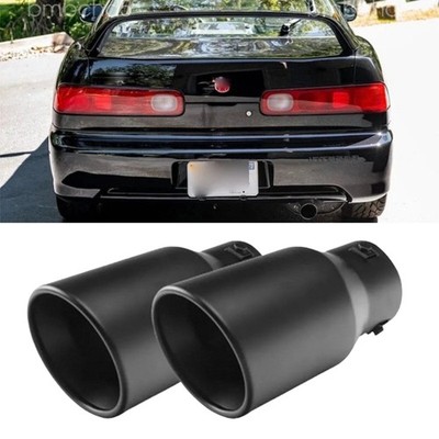 2X Car Exhaust Pipe Tip Rear Throat Muffler Tailpipe For Acura Integra