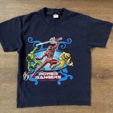 Vintage Power Rangers Mystic Force Graphic Short Sleeve T-Shirt Boys Size 6 Blue