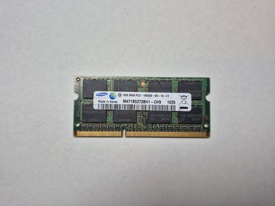 4GB Samsung 2Rx8 PC3-10600S-09-10-F2 M471B5273BH1-CH9 SO-DIMM RAM Speicher