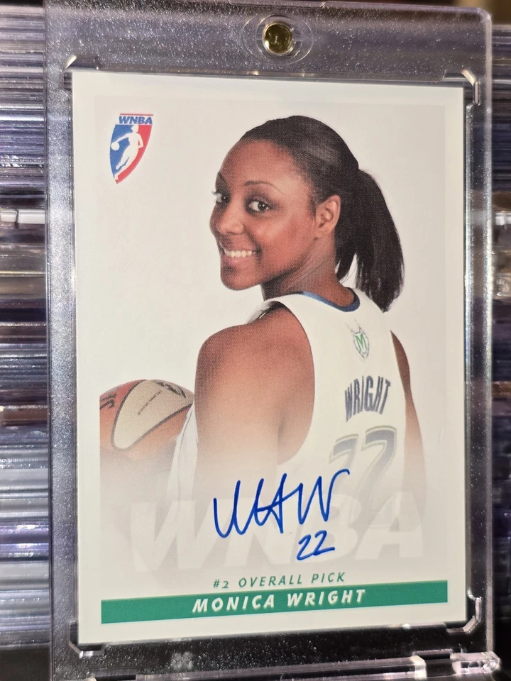 2010 Rittenhouse WNBA Monica Wright limited edition Auto Autograph RC LYNX! - Image 3 of 3