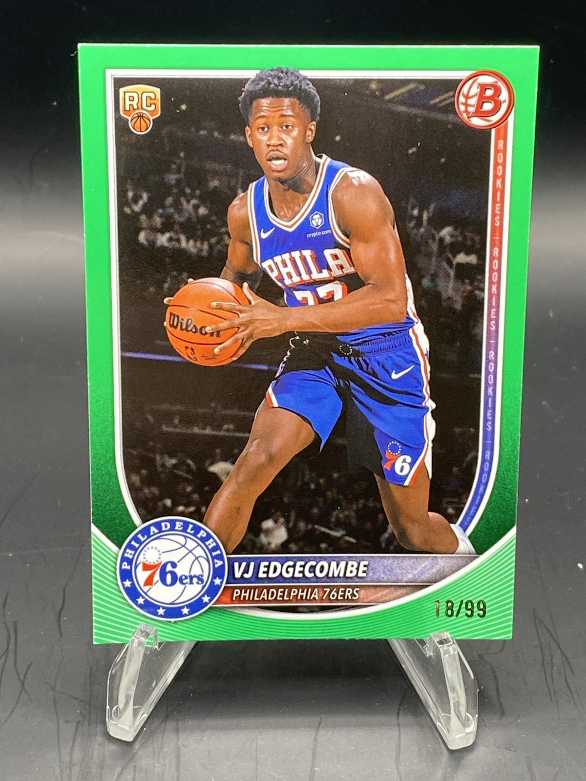 2025-26 Bowman - VJ Edgecombe #3 Green Paper /99