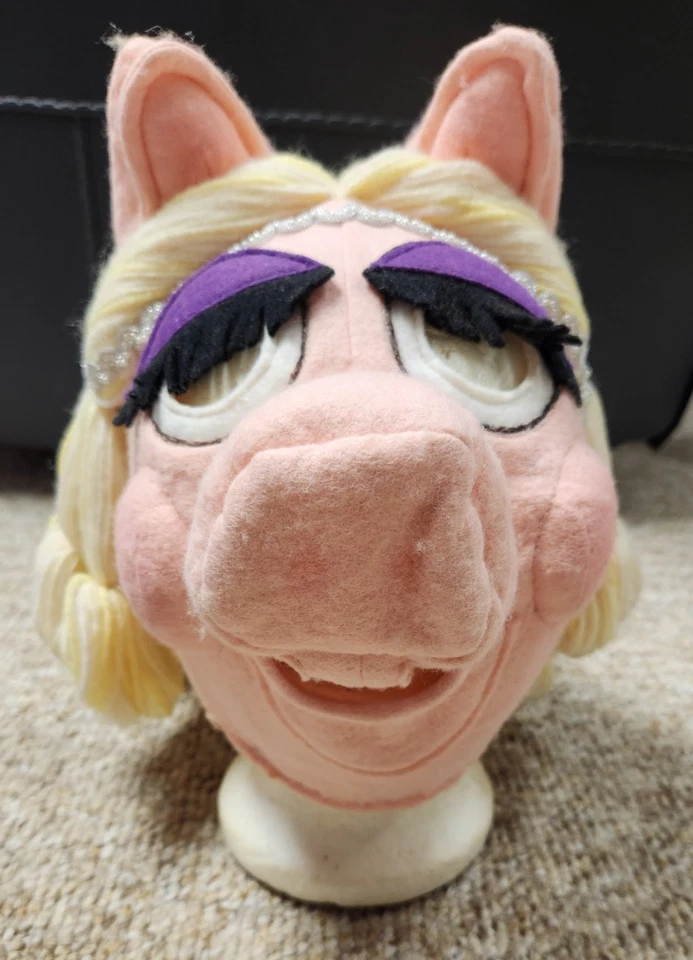 Disfraz de Miss Piggy NIÑOS Hecho a Mano Máscara, Vestido, Guantes y Patrón Talla M Foto 4 de 4