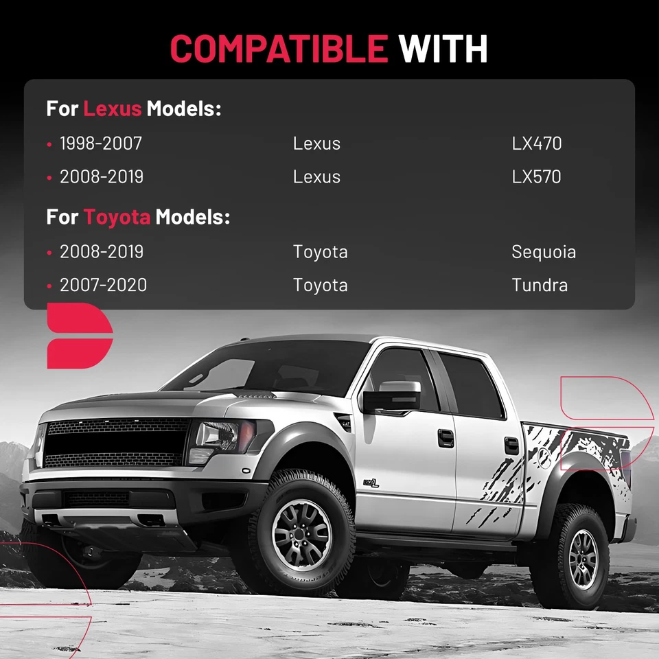 4x 1.25" 5x150 Hubcentric Wheel Spacers fits Toyota Tundra Lexus LX470 LX570 Foto 2 de 4