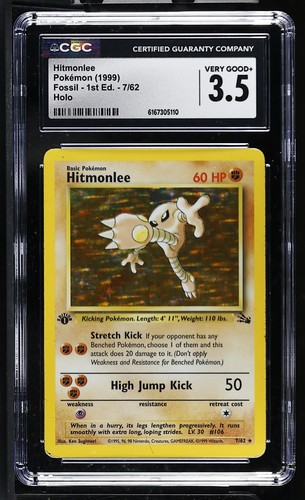 Hitmonlee (1st Edition) graded CGC 3.5 for sale on eBay