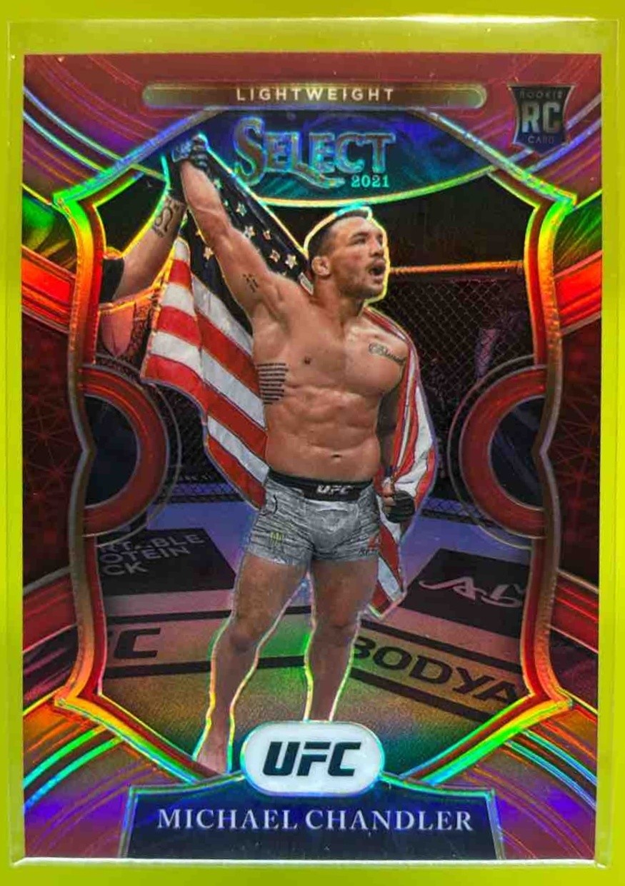 2021 Panini Select UFC Michael Chandler Red Prizms /99 #9 Concourse