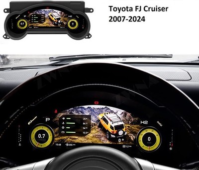 LCD Digital Instrument Cluster Speedometer Dashboard For 07-21 Toyota FJ Cruiser