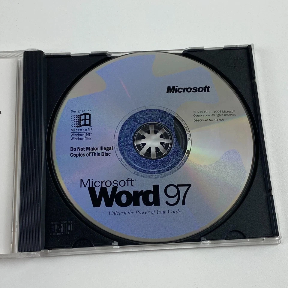 Microsoft Word 97 (CD, Legacy Software) – For Windows 95 / Windows 98 / NT Retro — 第 3/4 张图片