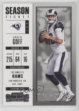2017 Panini Contenders Season Ticket Jared Goff #52 fm0