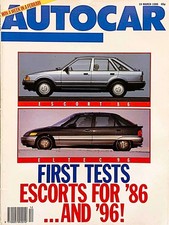 AUTOCAR MAGAZINE 19-MAR-86 - Audi 90, Ford Escort, Ford Eltec, Nissan Bluebird