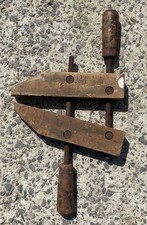 Large 14 Primitive Antique Wooden Clamp Press...
