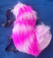 Cheshire Cat Disney Parks Pink Costume Furry Tail Black Strap Official Retired