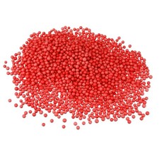 1 Pack 0.1" Red Polystyrene Foam Beads Ball for Fillings of Vase