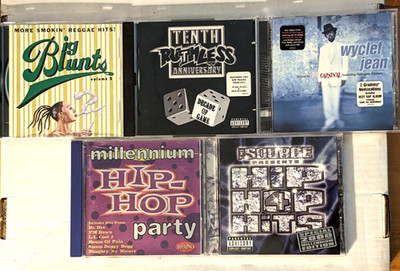 5CDs Rap Compilation CD Lot 5 Wyclef Carnival Ruthless Source Hip Hop Hits EX EX