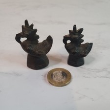 Burmese Antique Bronze Hintha Karaweik Bird Opium Weight Collectible Curio 