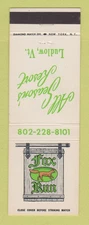 Matchbook Cover - Fox Run Resort Ludlow VT
