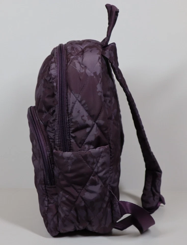 Vera Bradley Mochila Compacta Ultraligera CRISANTEMO TONAL Paraguas Cordón ID Foto 4 de 4