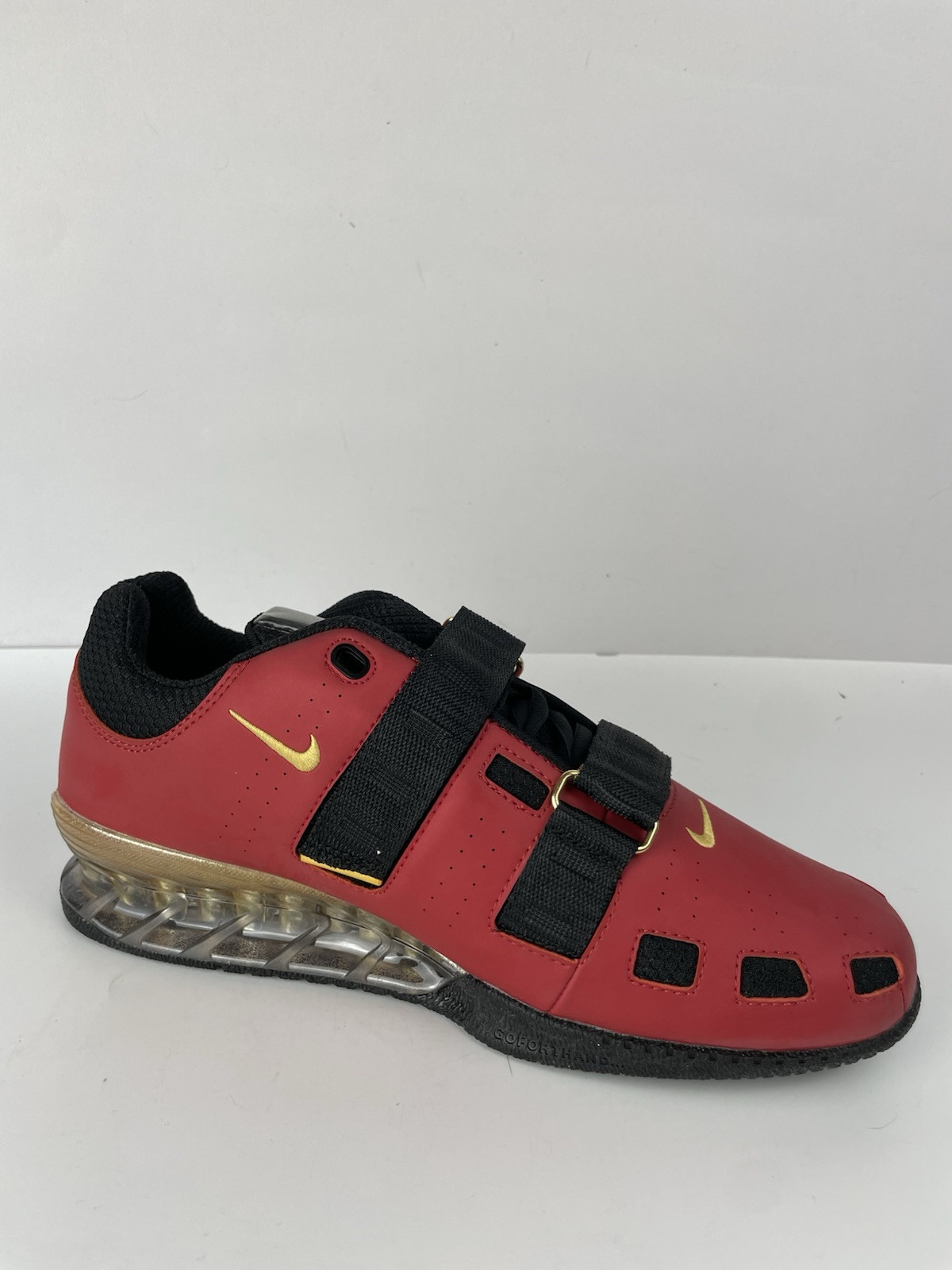 NIKE ROMALEOS 2 WEIGHTLIFTING SHOES RED GOLD BLACK 476927-670 Sz 9.5 image 10