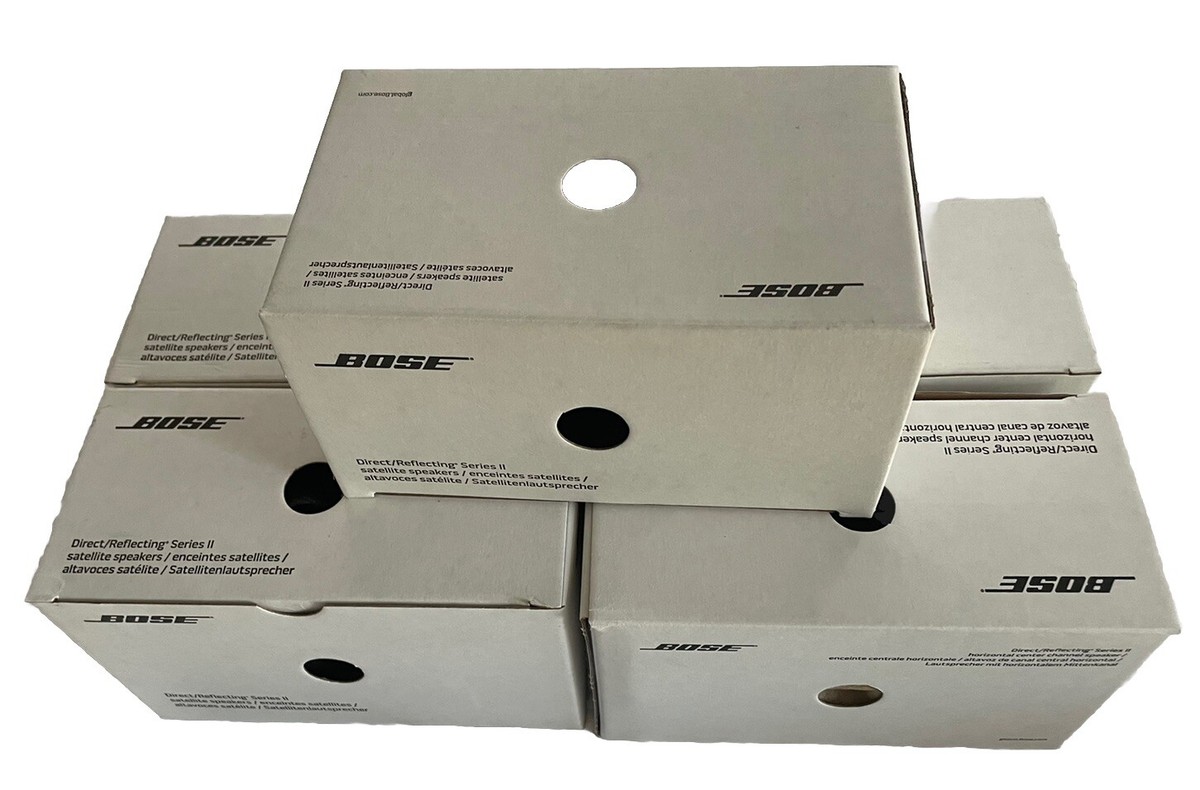 New 5 Bose Jewel Cube Direct Reflecting Series II Speakers Include
