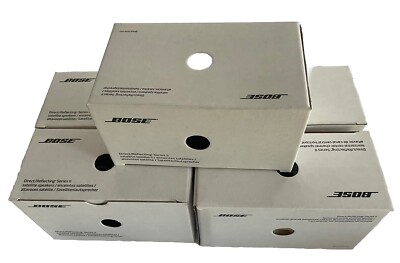 New 5 Bose Jewel Cube Direct Reflecting Series II Speakers Include