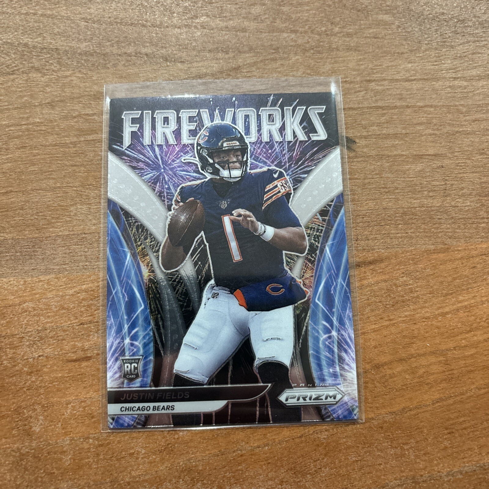 2021 Panini Prizm - Fireworks #F-24 Justin Fields (RC)