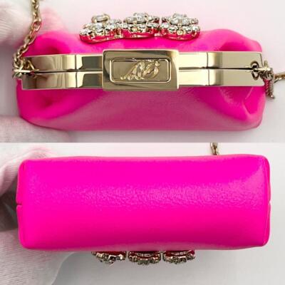 Unused Roger Vivier Womens Coin Purse Chain Pouch Pochette